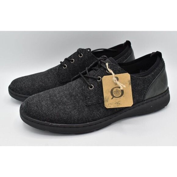 Born Mens Size 13 Marcus Dark Grey Wool Fabric Lace Up Casual Shoes Sneakers - Picture 3 of 11